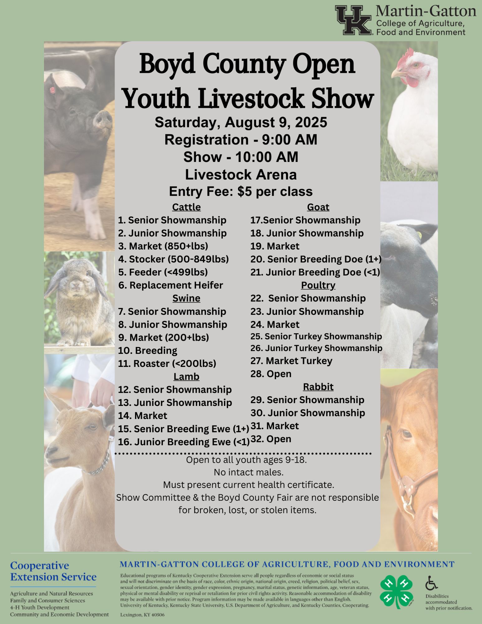 Livestock Show Flyer